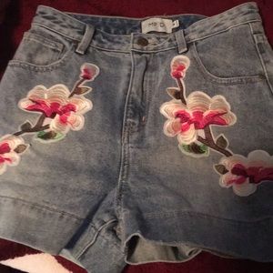 Jean shorts nwot matches jean jacket also listed